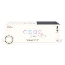 Load image into Gallery viewer, Clalen 0202 One-day Color lenses Ash Brown Ex (30 lenses pack)