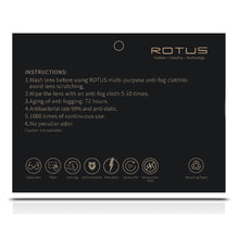 Load image into Gallery viewer, ROTUS Multi-Purpose Anti Fog Cleaning Eyewear/Glasses Reusable Cloth
