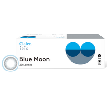 将图片加载到图库查看器，Clalen Iris 韩国进口美瞳 日抛 近视隐形眼镜 迷霧藍(Blue Moon)(每盒30片)
