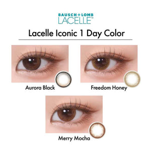 Bausch & Lomb Lacelle Iconic Series 3 Colors available (30 Lenses) pack
