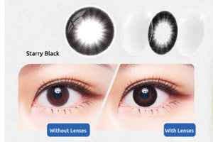 Miacare CONFiDENCE Daily - Starry Black Color Lenses / 10 lenses pack)