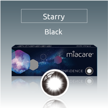 Load image into Gallery viewer, Miacare CONFiDENCE Daily - Starry Black Color Lenses / 10 lenses pack)
