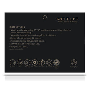 ROTUS 多用途眼镜消毒可重用防雾布