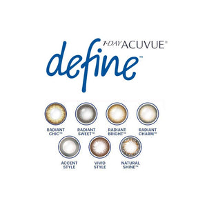 Acuvue New Define One-Day Color Lenses (30 lenses pack)
