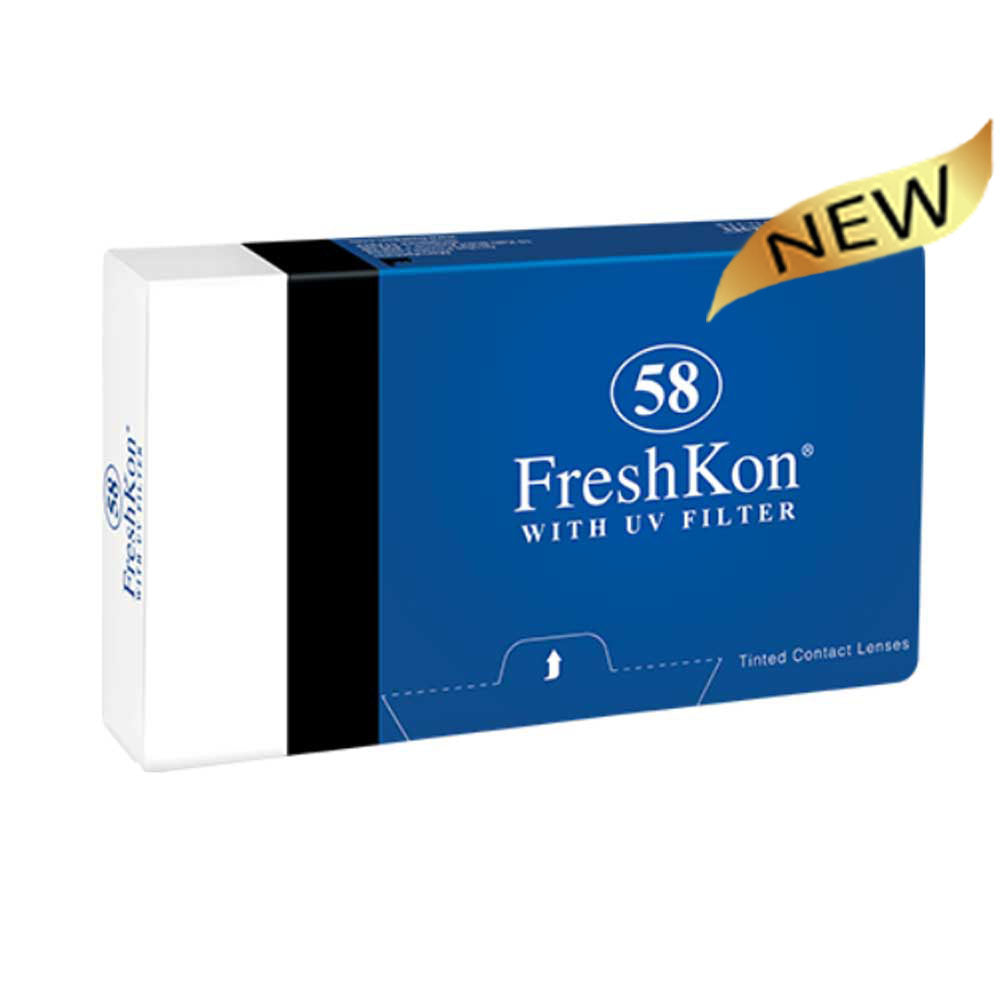 FreshKon® 58 Clear Monthly Contact Lenses(6 lenses per box)