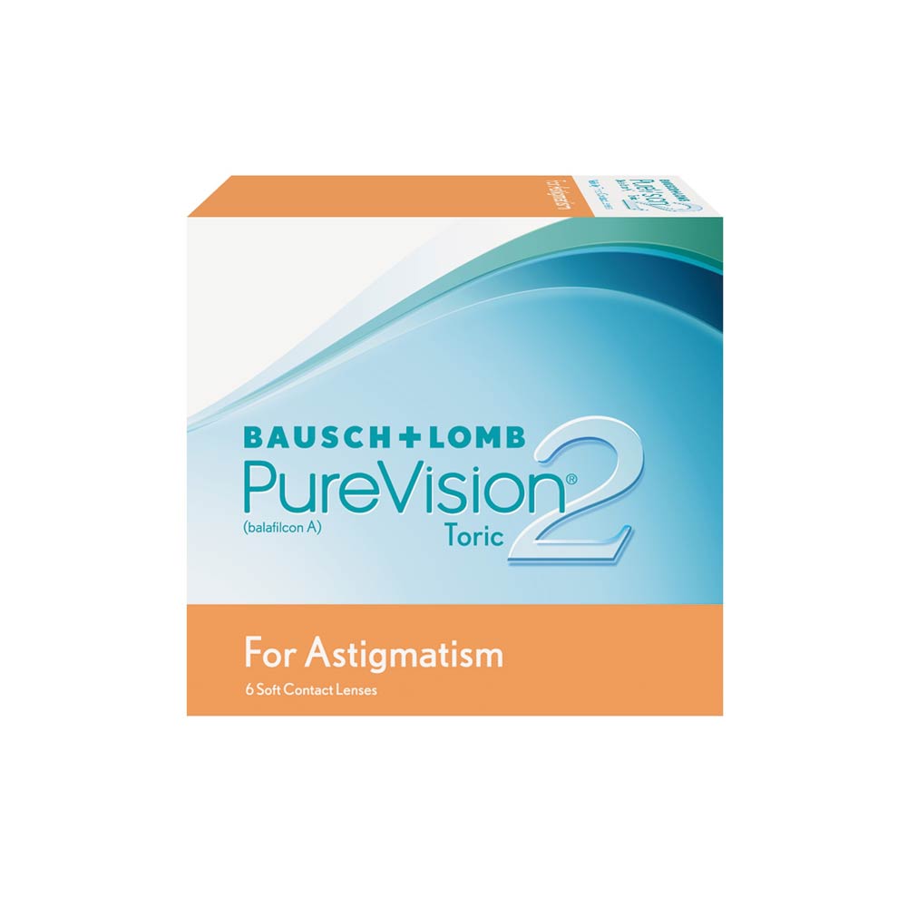 博士伦™ 纯视2代 高清视觉 月抛 透明隐形散光眼镜(每盒6片)Bausch & Lomb PureVision2 HD